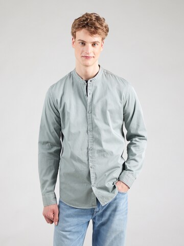 Coupe regular Chemise QS en vert : devant