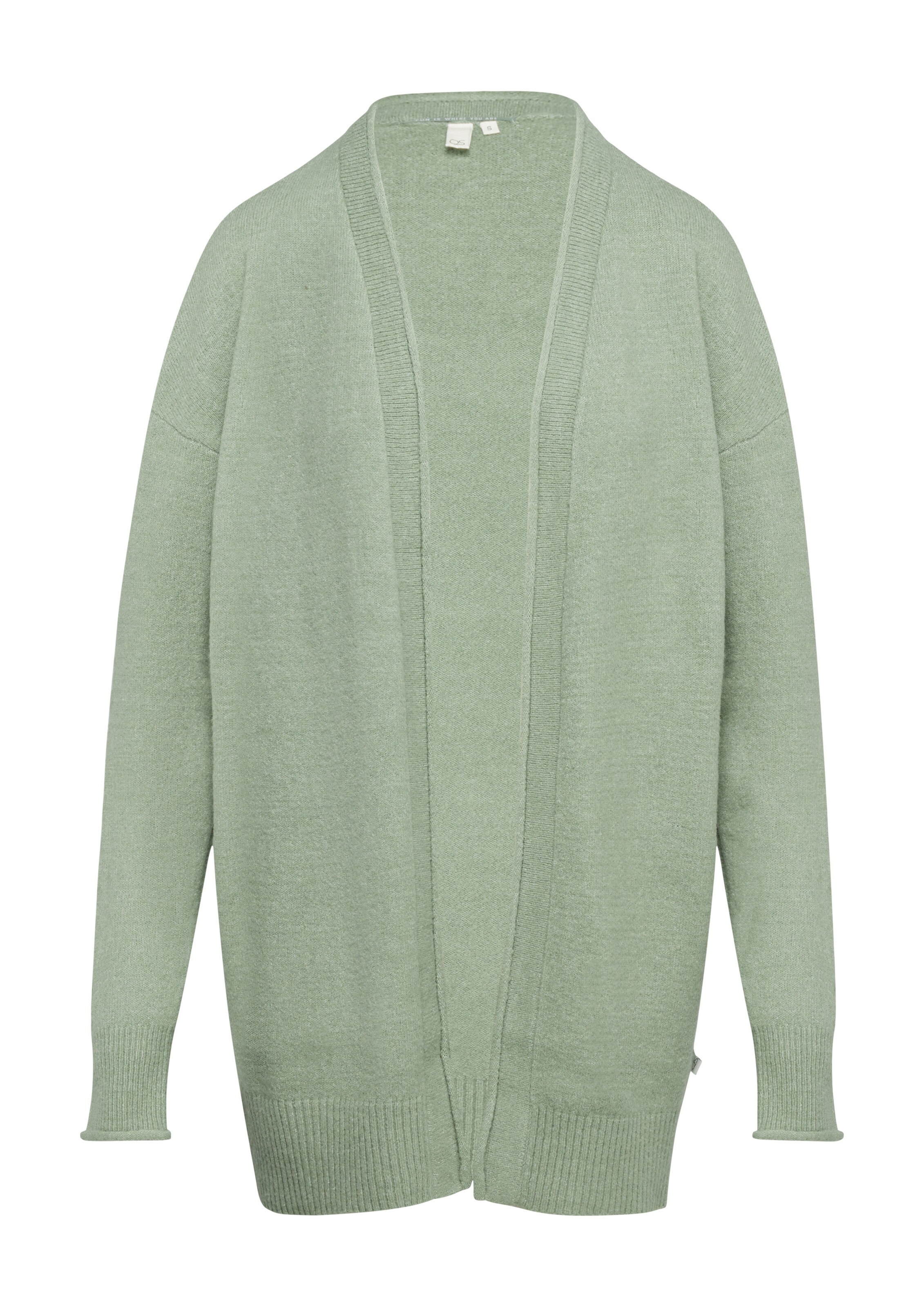 QS Strickjacke in Grün: Vorderseite