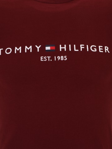 TOMMY HILFIGER Klasický střih Tričko – červená