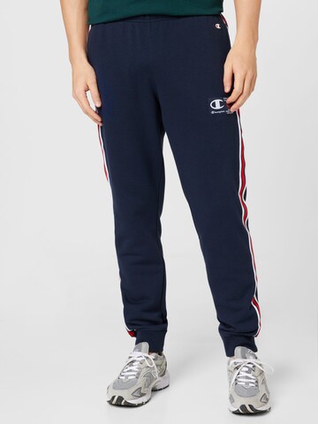 Champion Authentic Athletic Apparel Tapered Housut värissä sininen: edessä