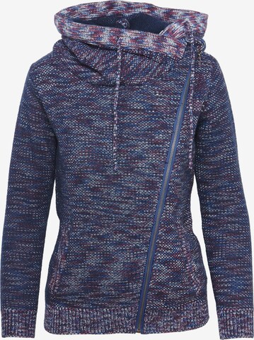 Cardigan KOROSHI en bleu : devant