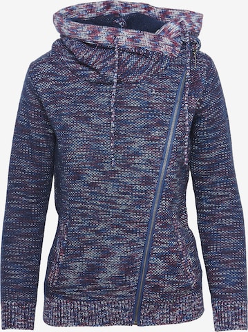 Cardigan KOROSHI en bleu : devant