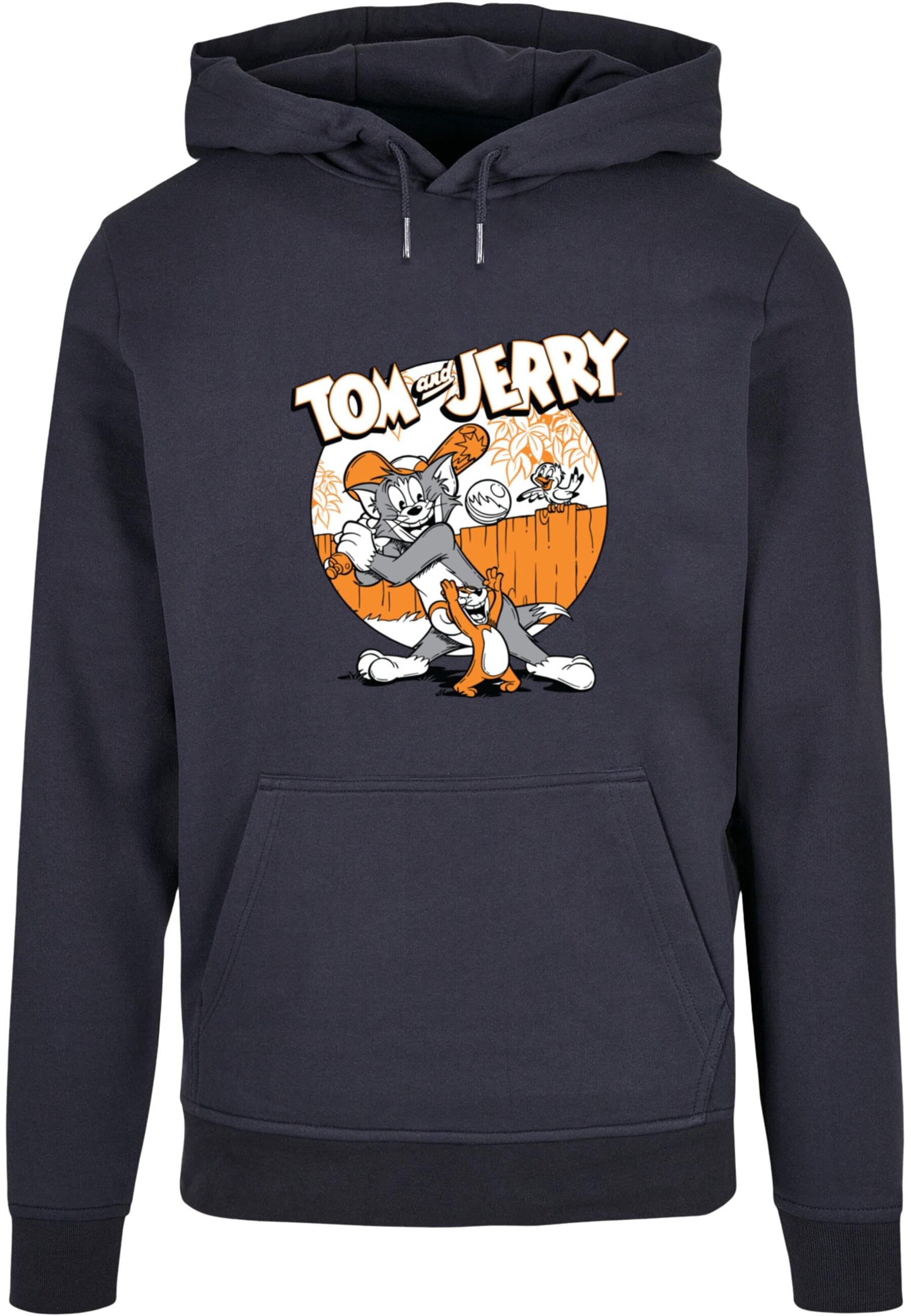 Sweat-shirt 'Tom and Jerry - Baseball' ABSOLUTE CULT en bleu : devant