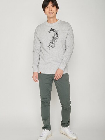 Sweat-shirt 'Bike Rock Jump' GREENBOMB en gris