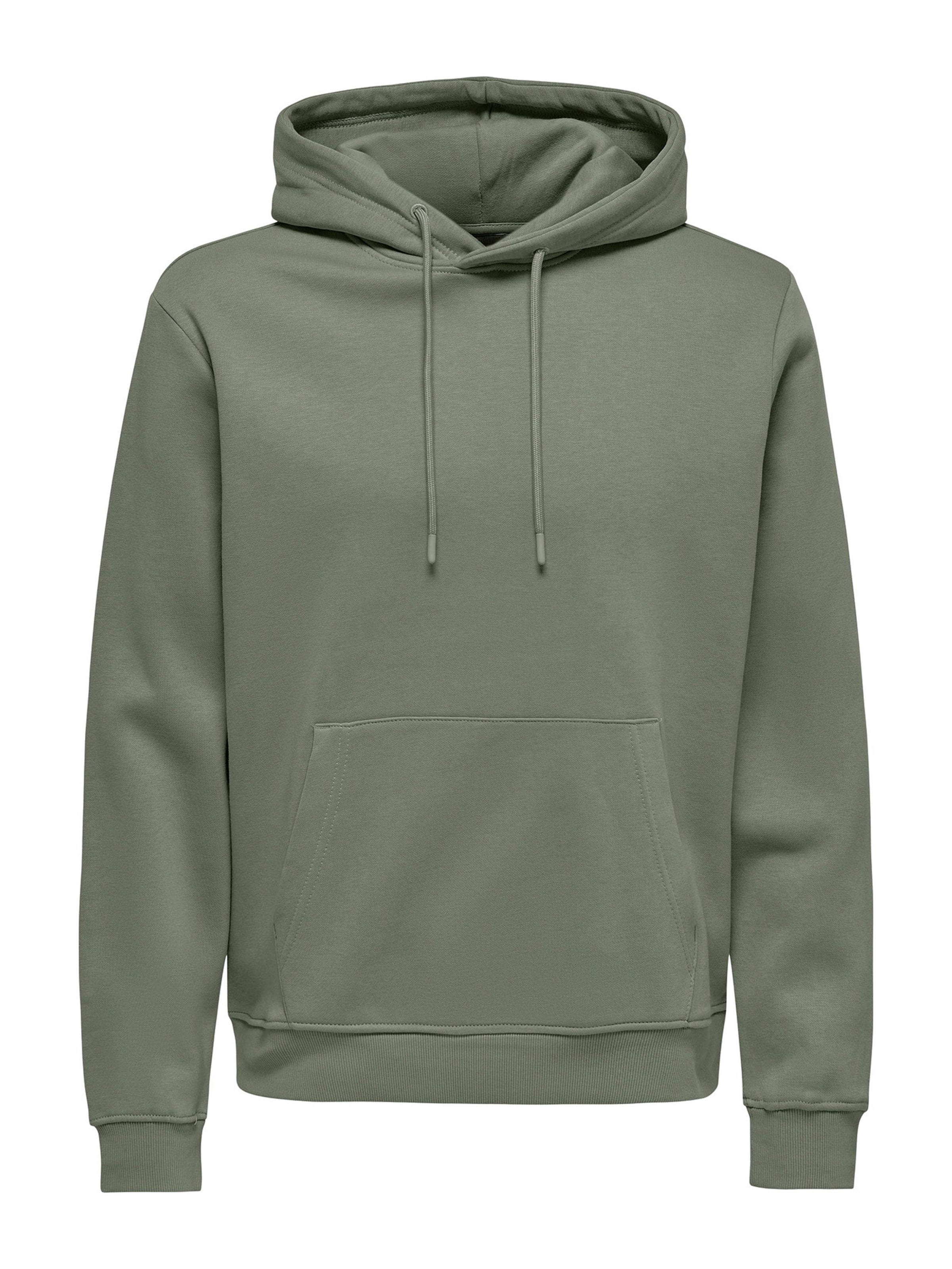 Only & Sons Sweatshirt 'Connor' in Green: front