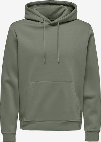 Only & Sons - Sudadera 'Connor' en verde: frente