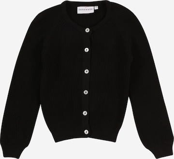 Danamade Strickjacke 'FRIEDA' in Schwarz: Vorderseite