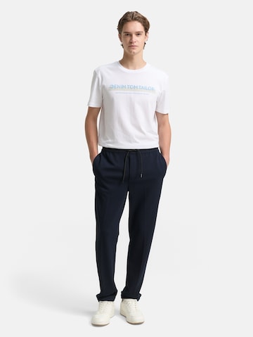 TOM TAILOR DENIM Tapered Pantalon in Blauw