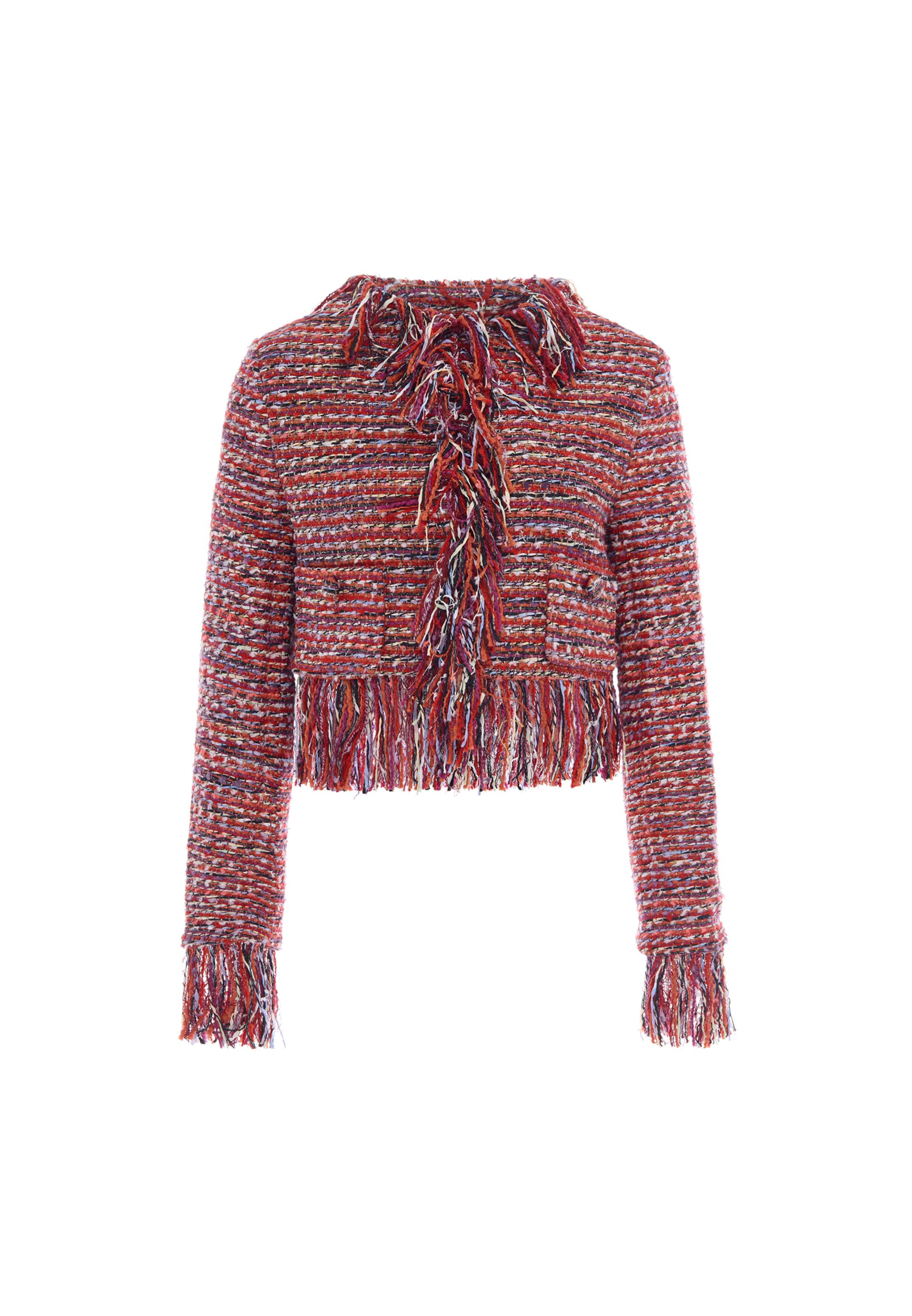 Veste mi-saison IZIA en rouge : devant