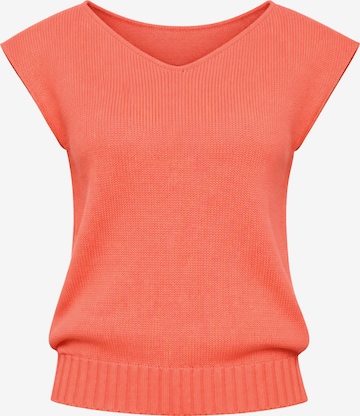 Süel knitwear Sticktop 'Carlos' in Orange: Vorderseite