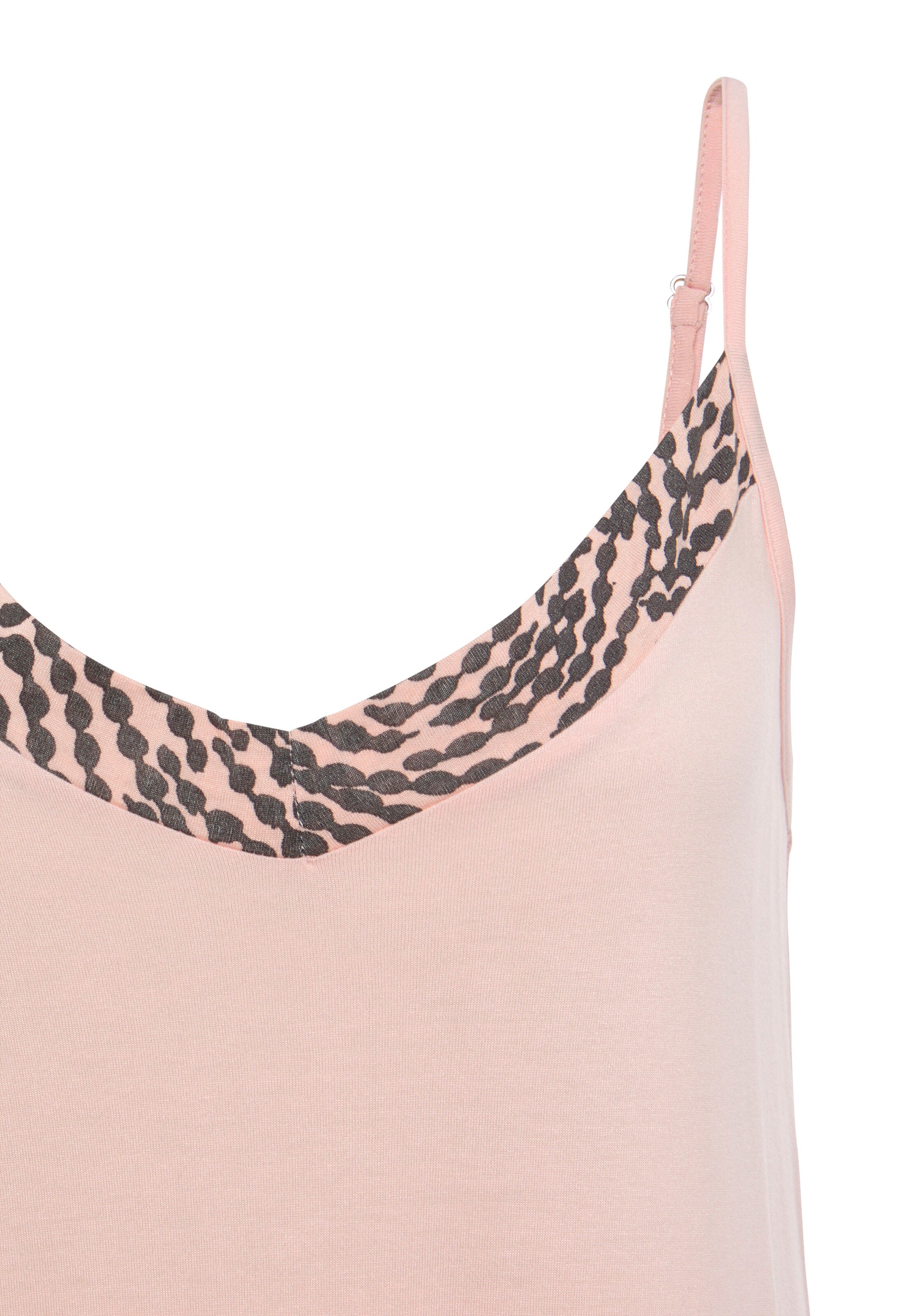 LASCANA - Pijama de pantalón corto en rosa