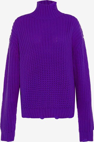 Pull-over Gaya en violet : devant