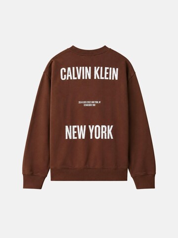 Sweat 'CALVIN KLEIN  JEANS kids BACK PRINTCN SWEATSHIRT Maglieria' Calvin Klein Kids en marron