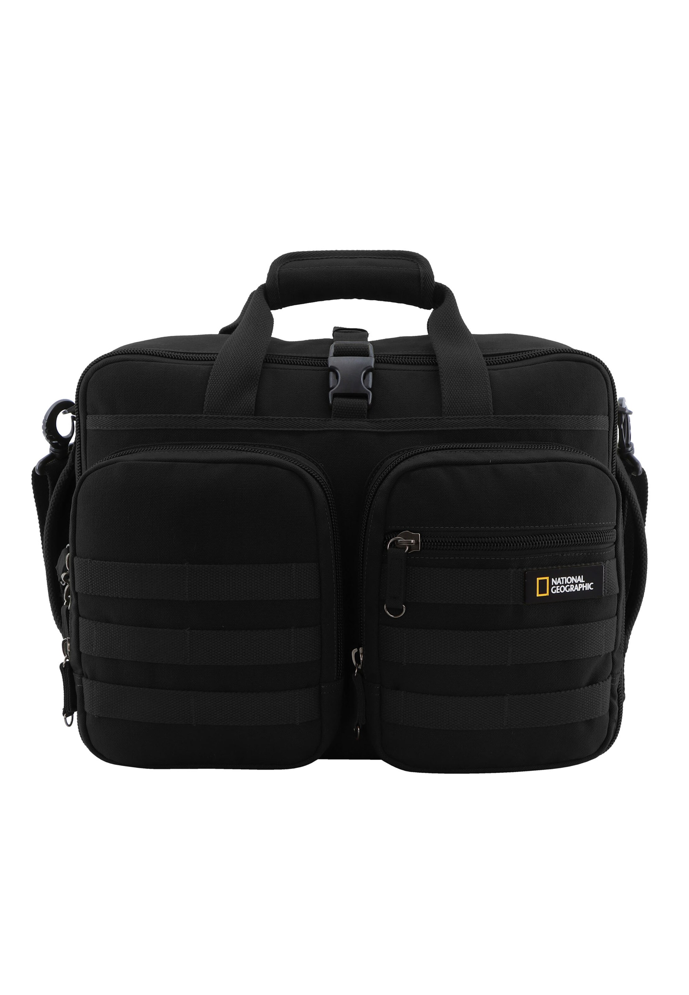 National Geographic Laptop-Rucksack 'Milestone RPET 3-WAY' in Schwarz: Vorderseite