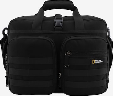 National Geographic Laptop Bag 'Milestone RPET 3-WAY' in Black: front