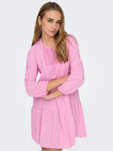 ONLY Sukienka koszulowa 'VINNIE' w kolorze różowy