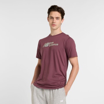 new balance Shirt 'Heathertech' in Purple: front