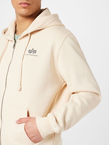 ALPHA INDUSTRIES Sweatjakke i hvid