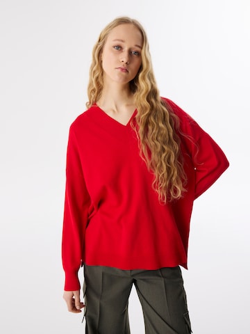 Twist Trui in Rood: voorkant