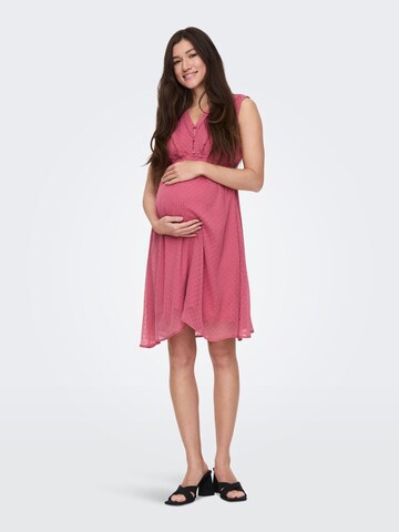 Only Maternity Jurk in Roze