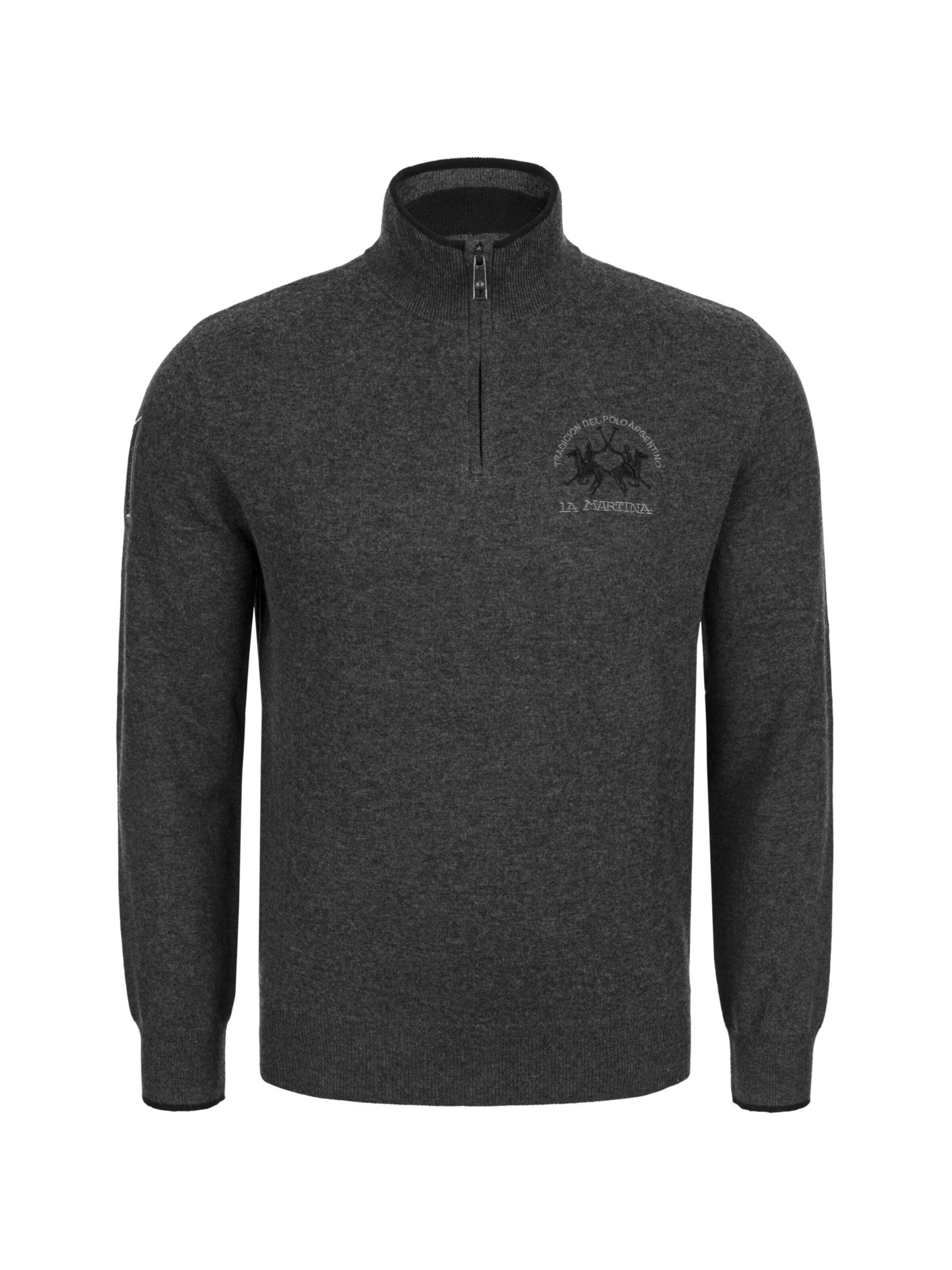 Pullover 'MBS314' di La Martina in grigio: frontale