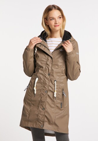 Schmuddelwedda Raincoat in Brown: front