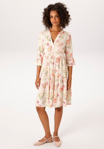 Aniston CASUAL Kleid in Beige: Vorderseite