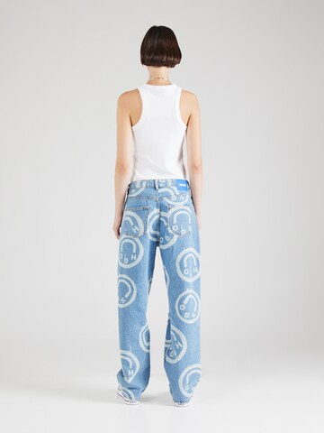 HUGO Wide leg Jeans 'Getara' in Blauw