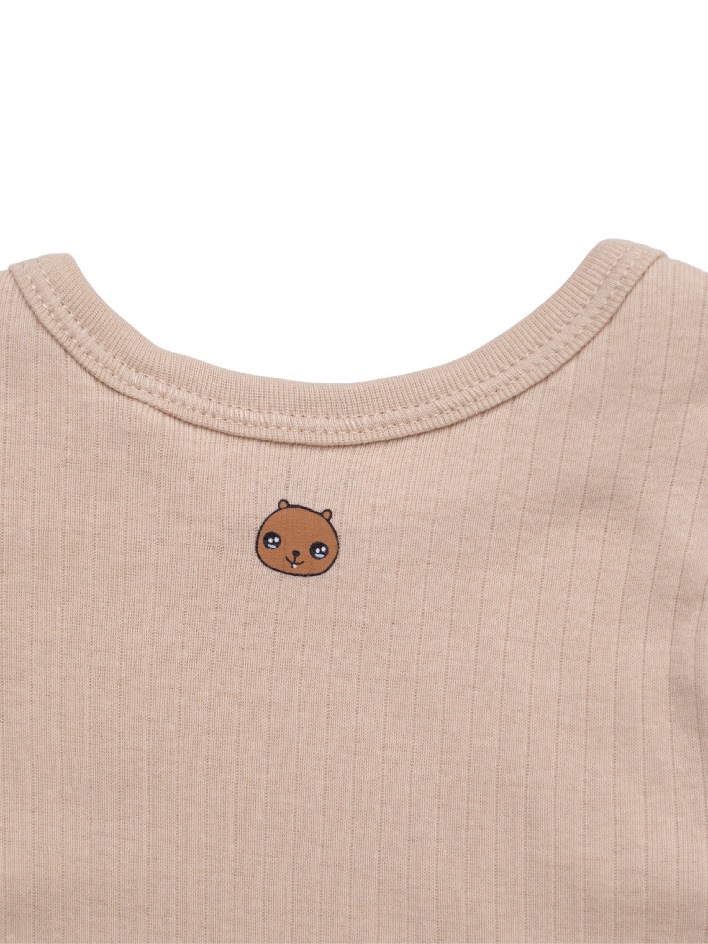 BergBiber Strampler/Body 'Niko'‌ in Beige