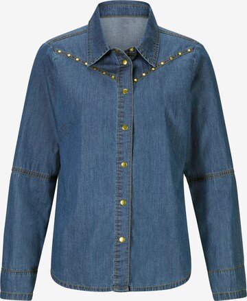 heine Blouse in Blauw: voorkant