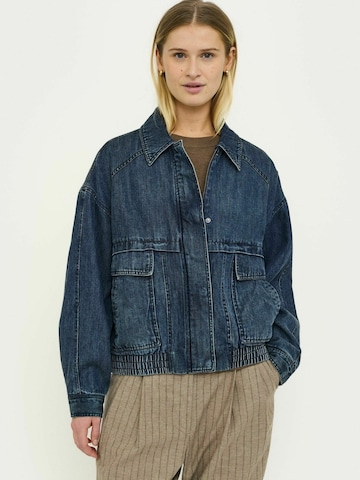 Soft Rebels Välikausitakki ' SRBindi ' värissä sininen: etupuoli