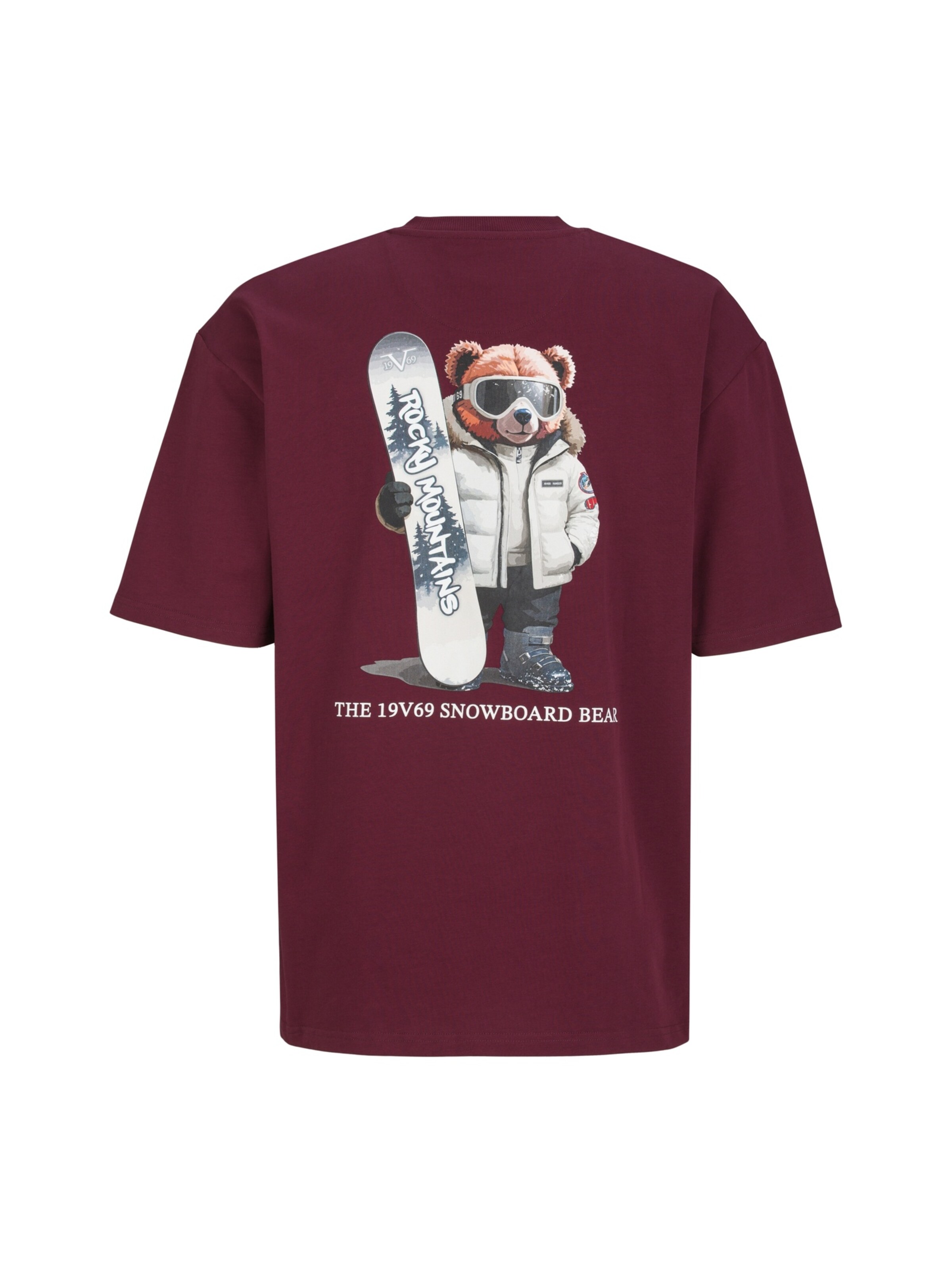 19V69 ITALIA Shirt ' Tamaro Wintersports ' in Rood