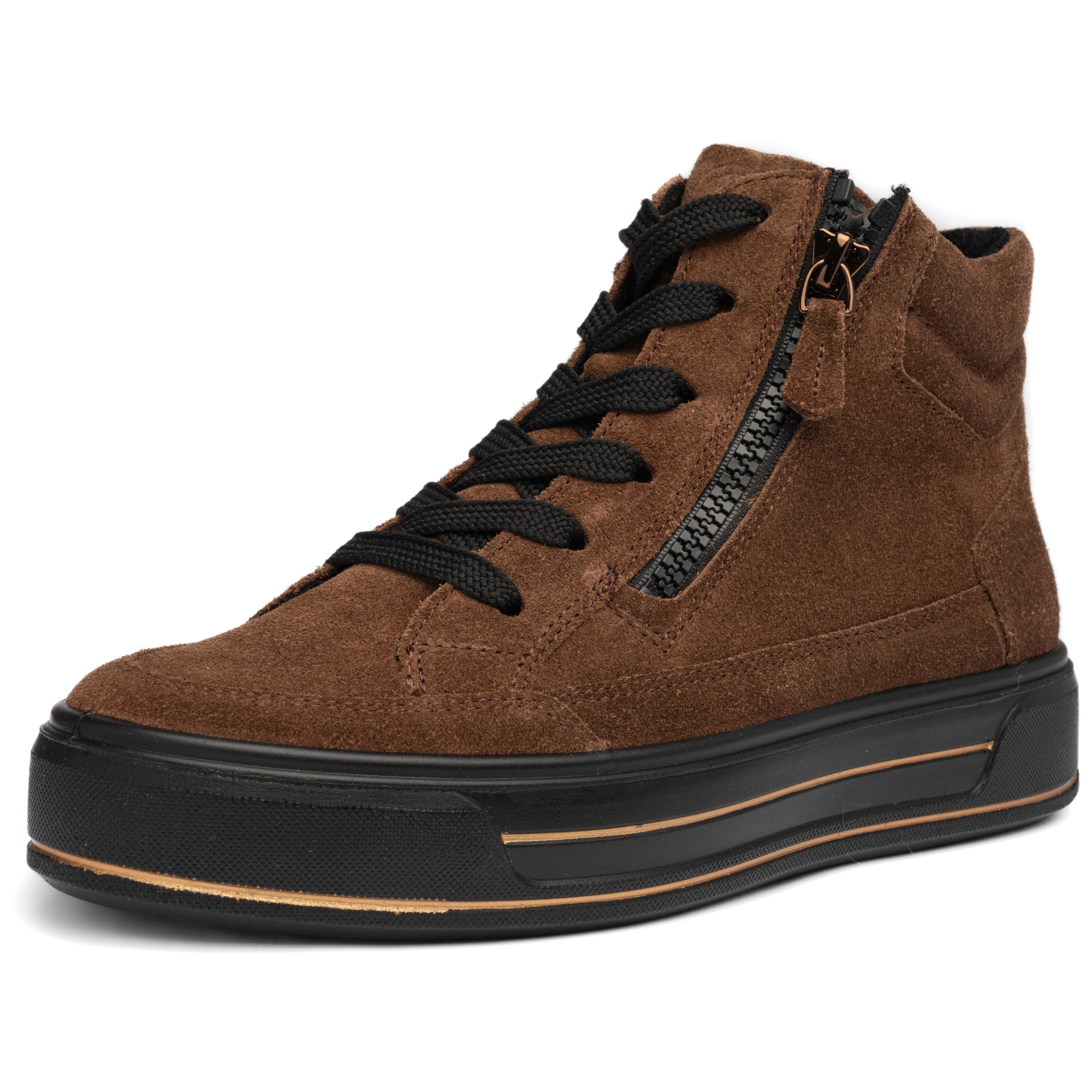 ARA Stiefelette in Braun: Vorderseite