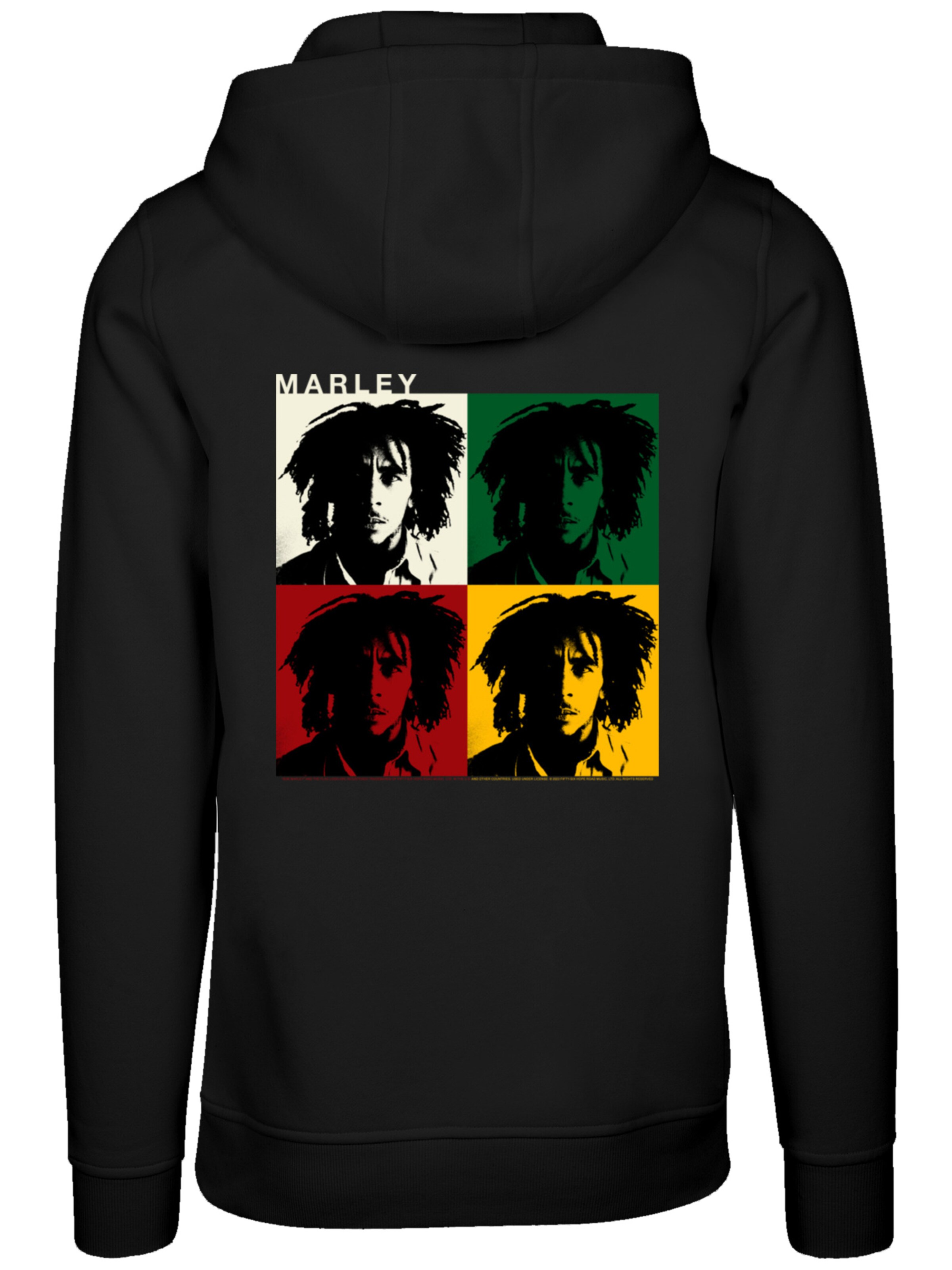 Sweat-shirt 'Bob Marley Reggae Music' F4NT4STIC en noir