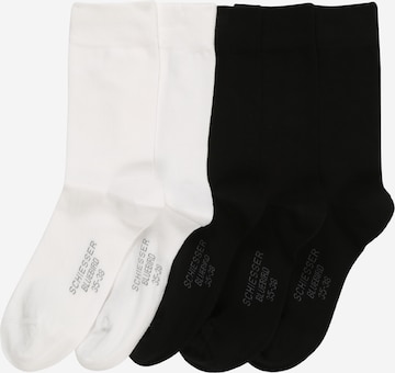 SCHIESSER Socken in Schwarz