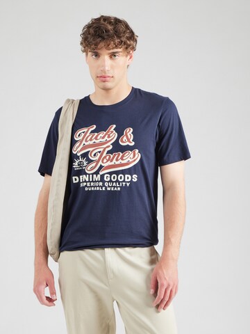 JACK & JONES Футболка в Синий: спереди