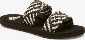 ROXY Muiltjes 'Porto' in Zwart: voorkant