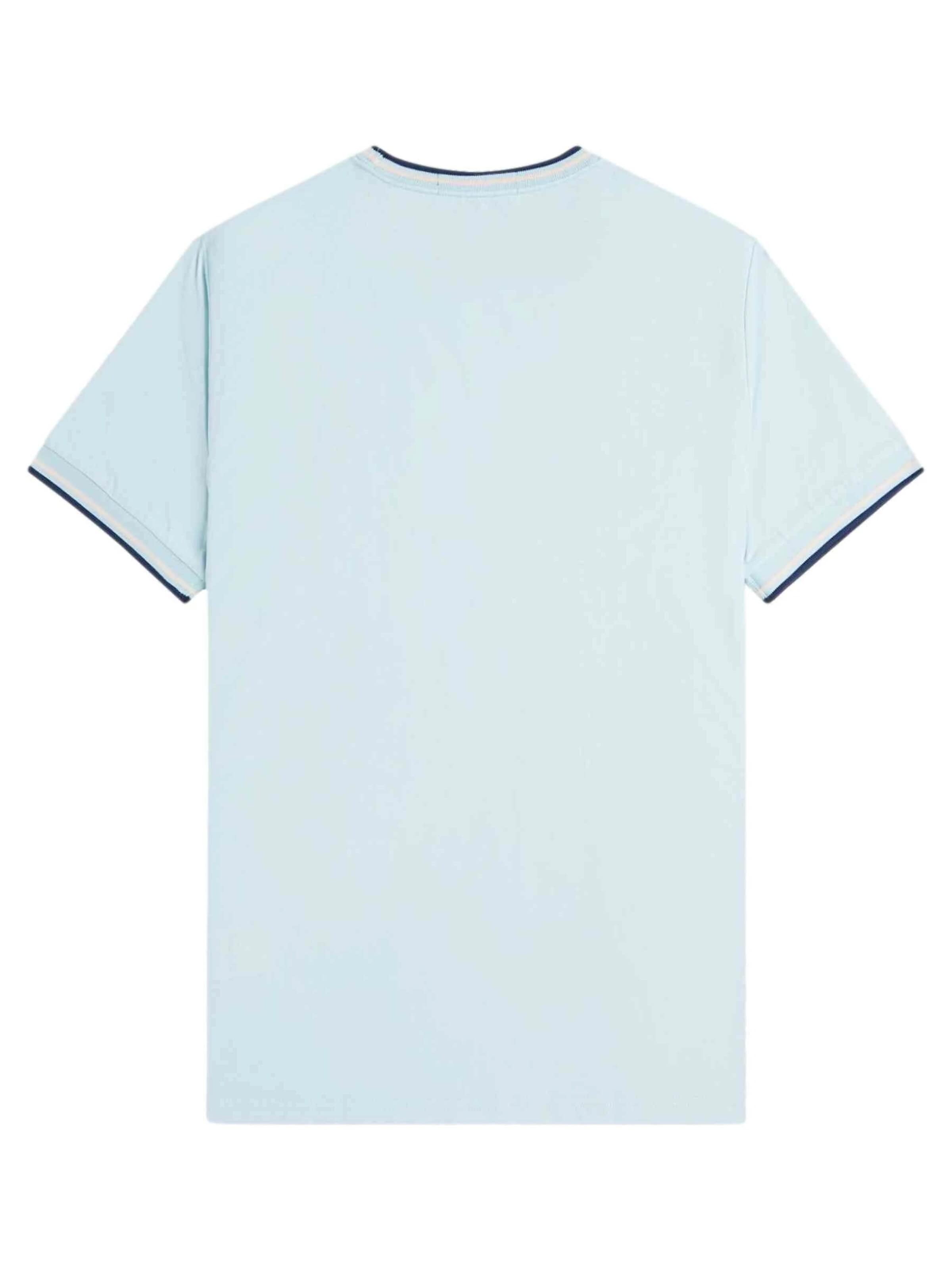 Fred Perry - Camiseta 'Cmaiseta fred perry celeste contrast ribeted tee' en azul