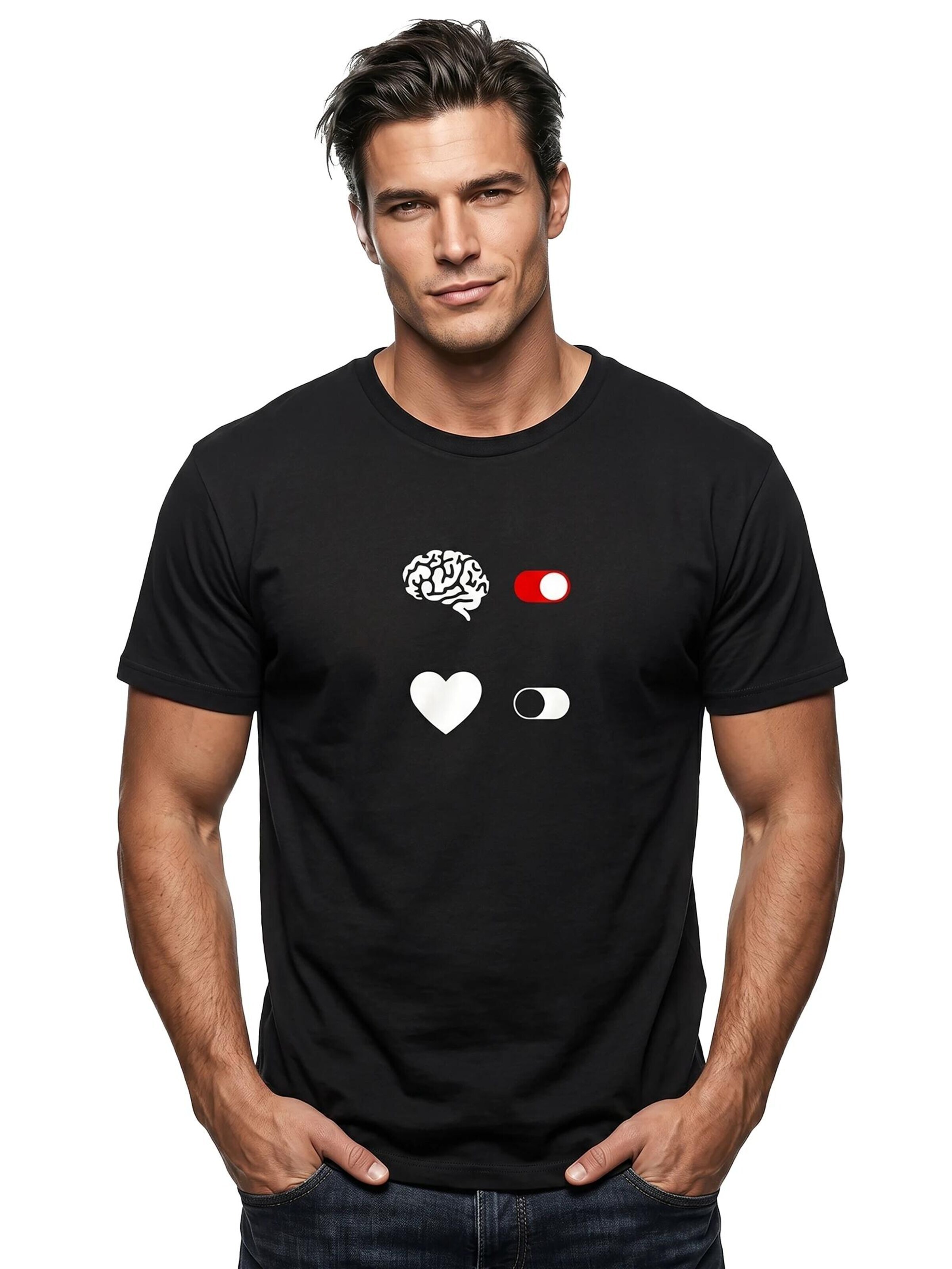 MAKAYA Shirt 'Brain On' in Black