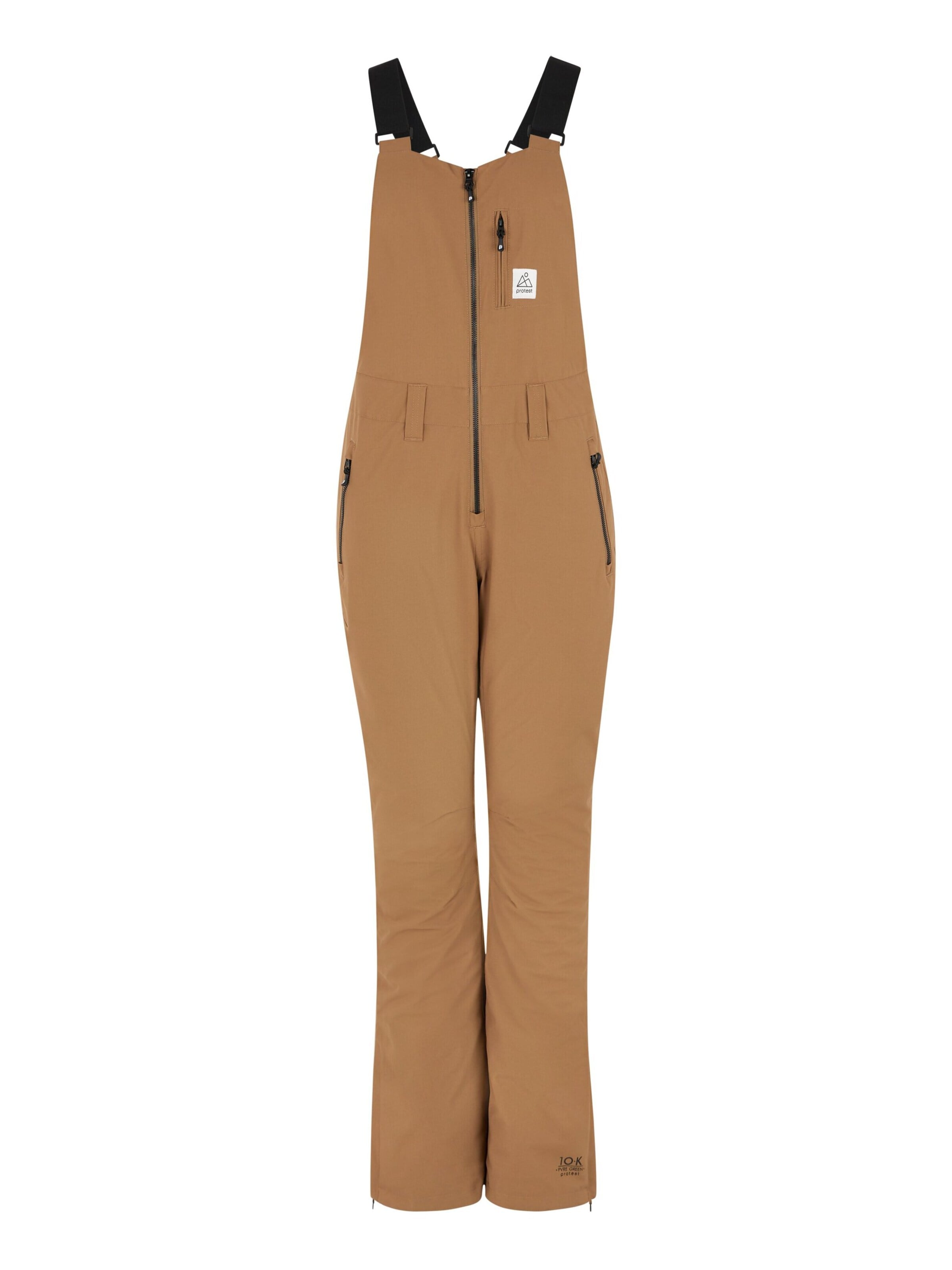 Regular Pantalon de sport 'PRTNAUPAKA' PROTEST en marron : devant