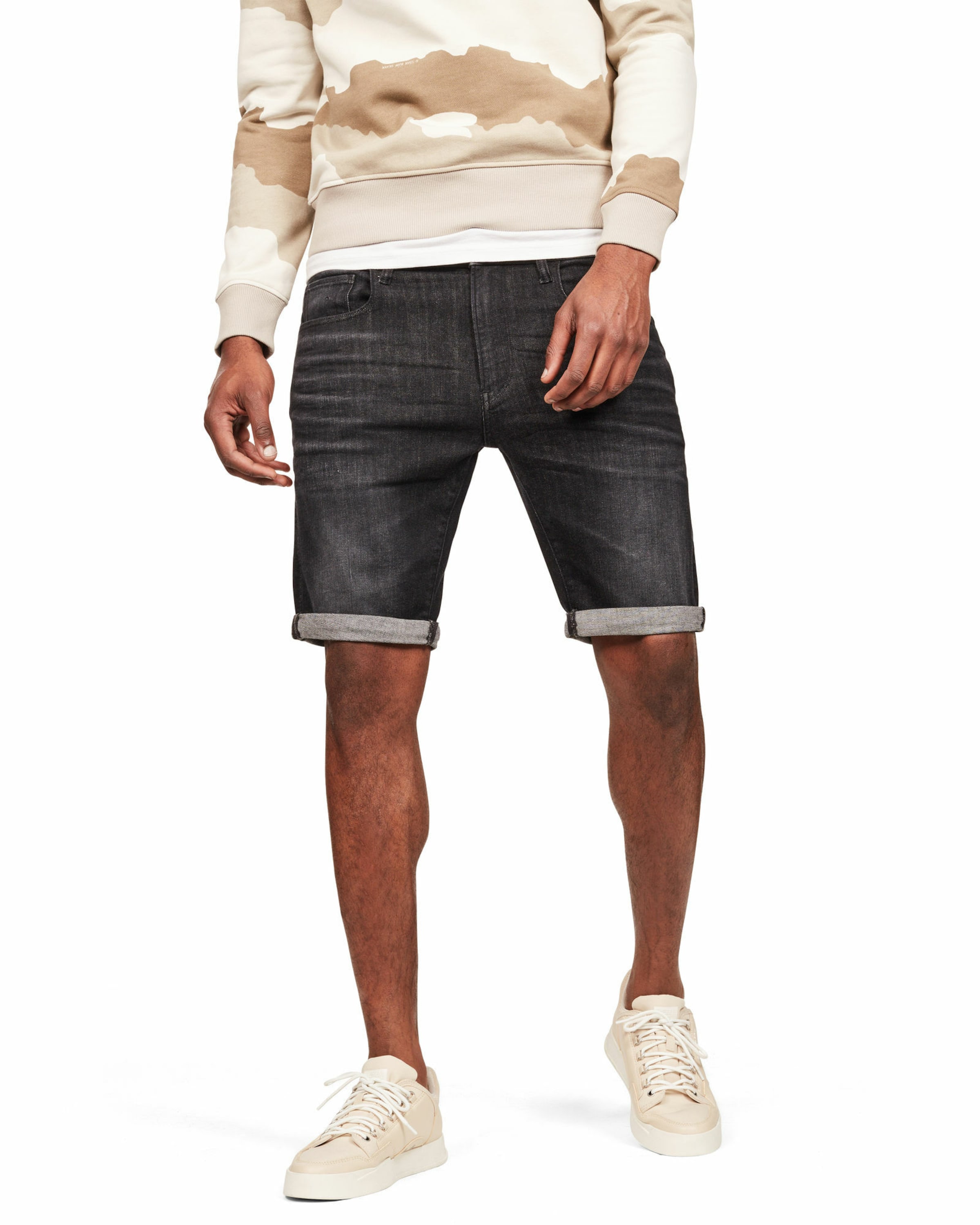 G-STAR Slimfit Jeans i svart: framsida