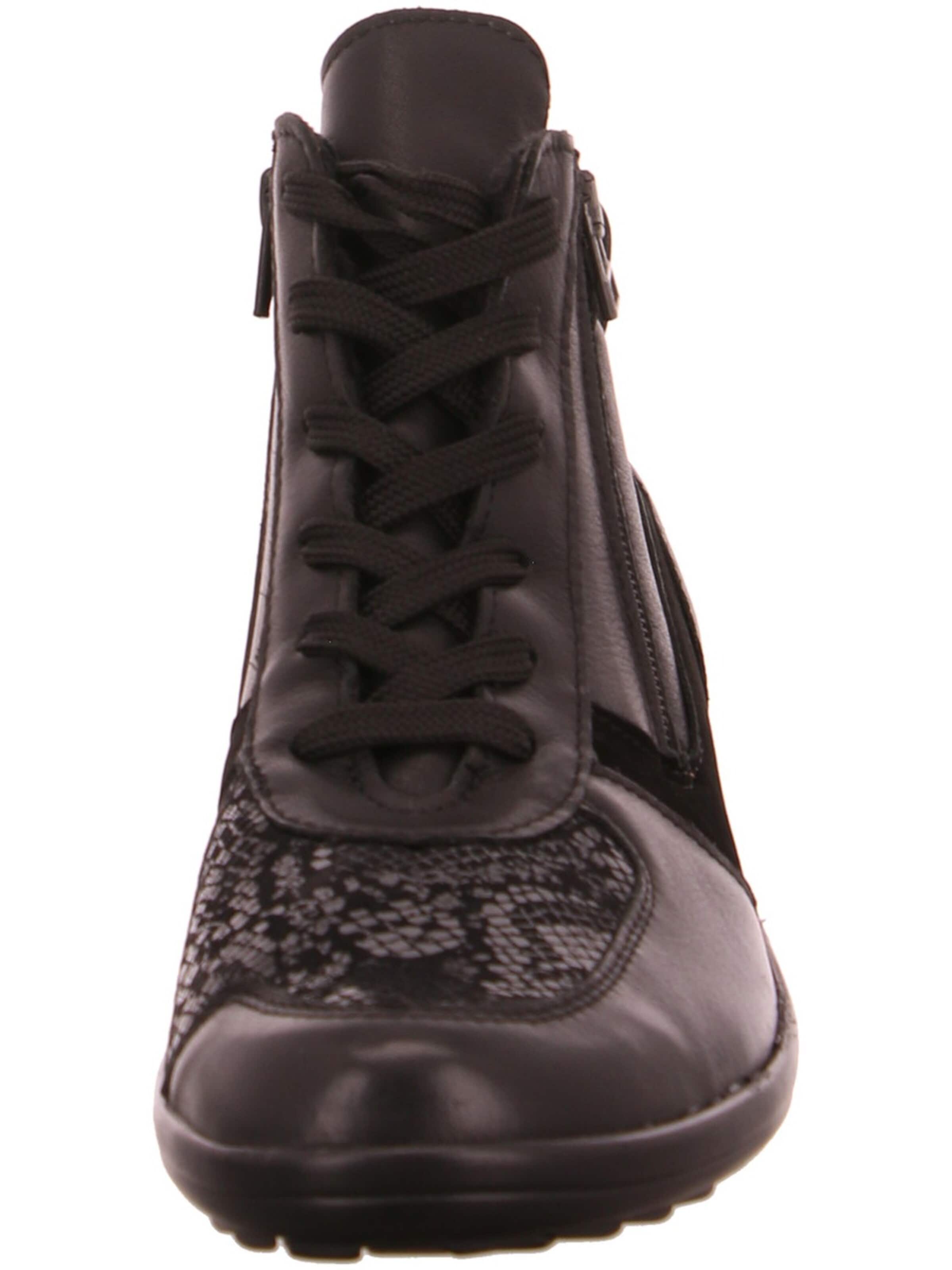 ACO Booties 'Aco Nami 29 Schnürstiefelette Schwarz' in Black