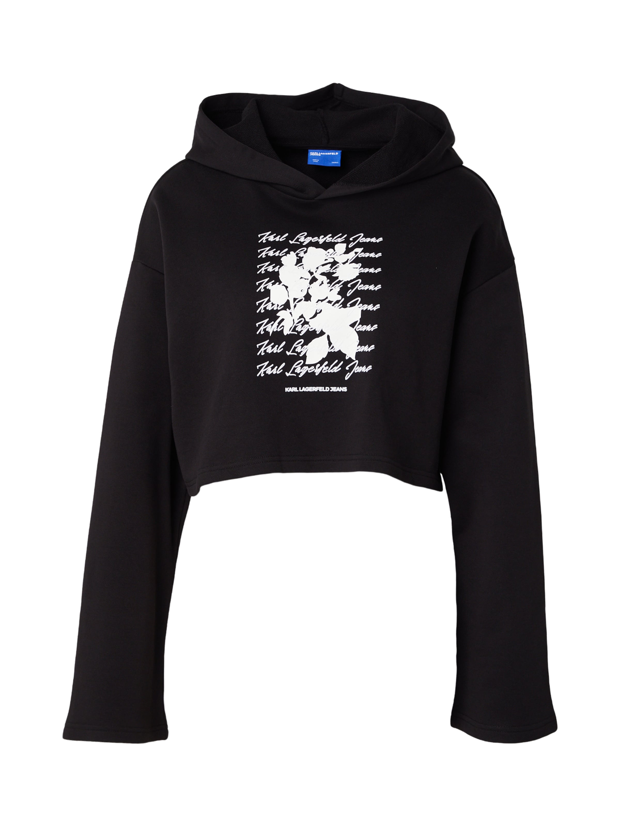 KARL LAGERFELD JEANS Sweatshirt in L in de kleur Zwart / Wit, Productweergave