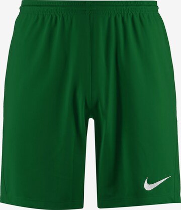 NIKE Regular Workout Pants in Green: front