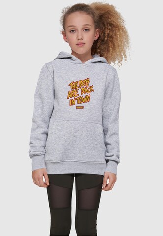 Merchcode Sweatshirt 'Thin Lizzy - The Boys Stacked' in Grey: front