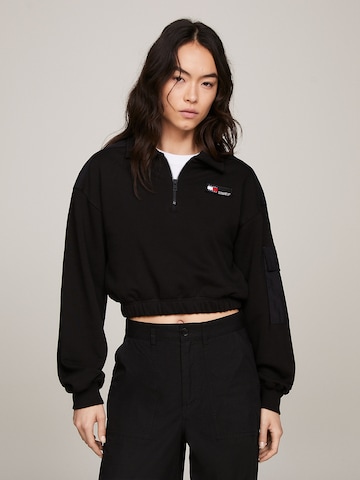 Tommy Jeans Sweatshirt in Schwarz: predná strana