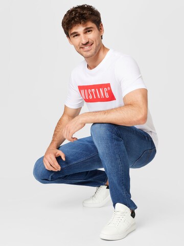 MUSTANG Bluser & t-shirts 'Alex' i hvid