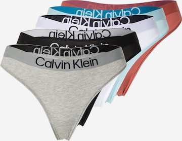 Calvin Klein Underwear Стринги в Синий: спереди