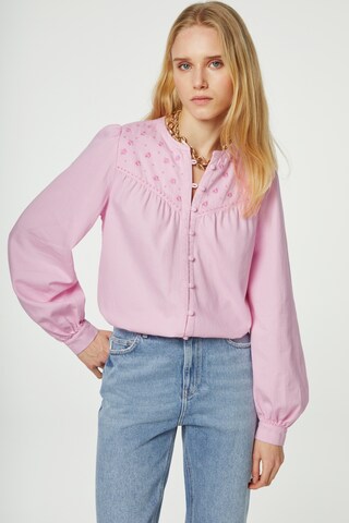 Fabienne Chapot Bluse 'Candy Cat' in Pink: predná strana