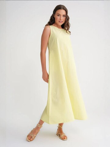 MixRay Dress in Yellow: front